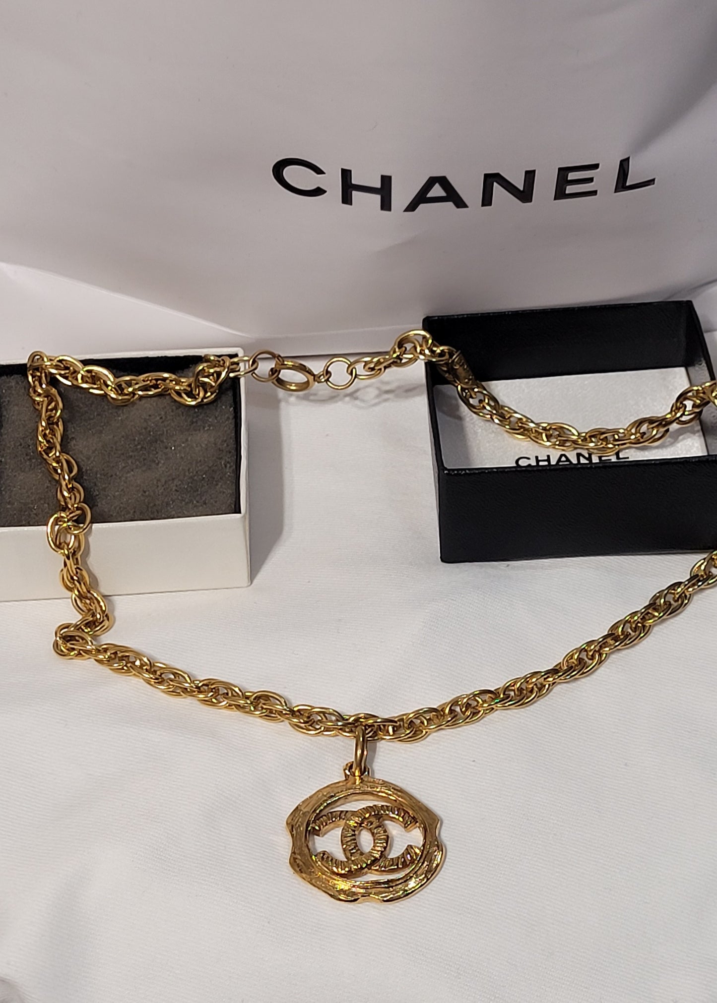 Preowned Vintage Chanel 24k gold plated Necklace