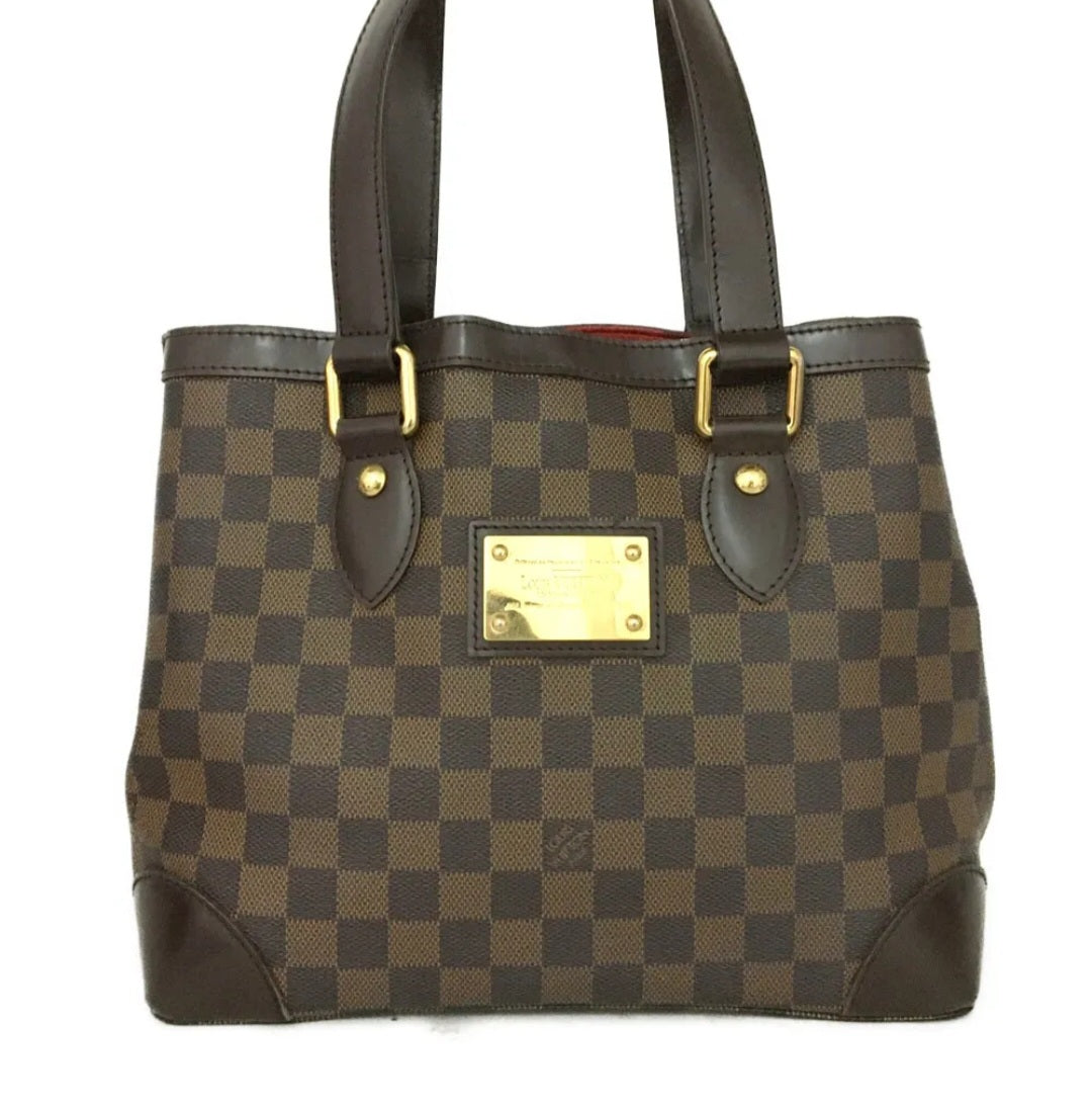 Preowned Louis Vuitton Damier Hamsted PM Hand Bag