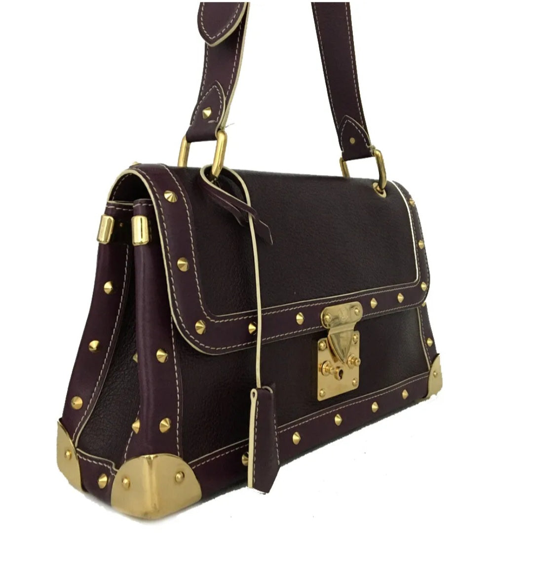 Louis Vuitton Tarentue Prune Suhari Leather Shoulder Bag